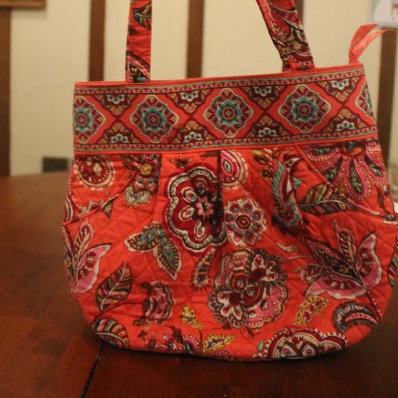 Vera Bradley Pink Fuschia Floral Handbag - Picture 2 of 4